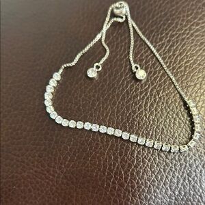 Elegant Silver Bracelet with real diamonds